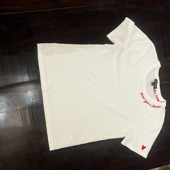 J crew Heart graphic relaxed T-shirt show your heart on your sleeve - Picture 8 of 8